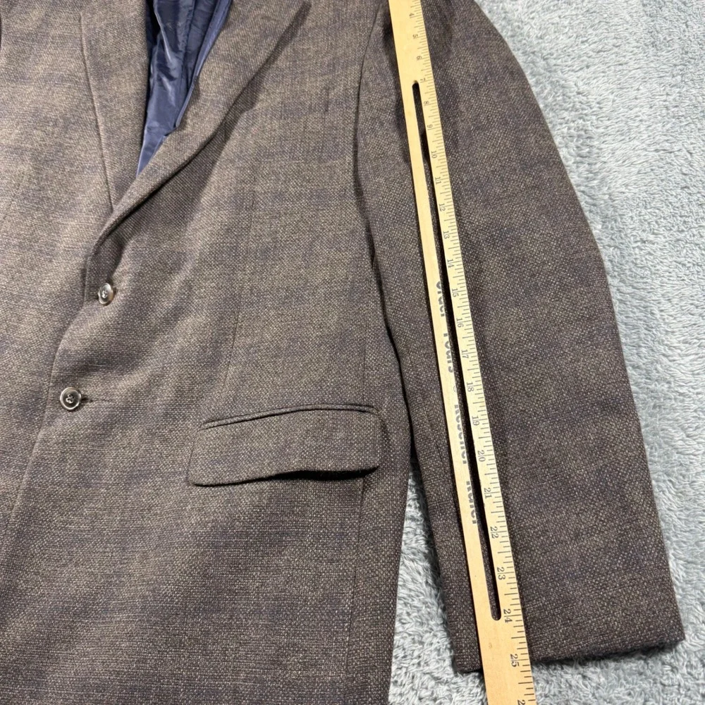 Jos. A. Bank Brrr Comfort Blazer Mens 46R Brown Tailored Wool Blend Sport Coat